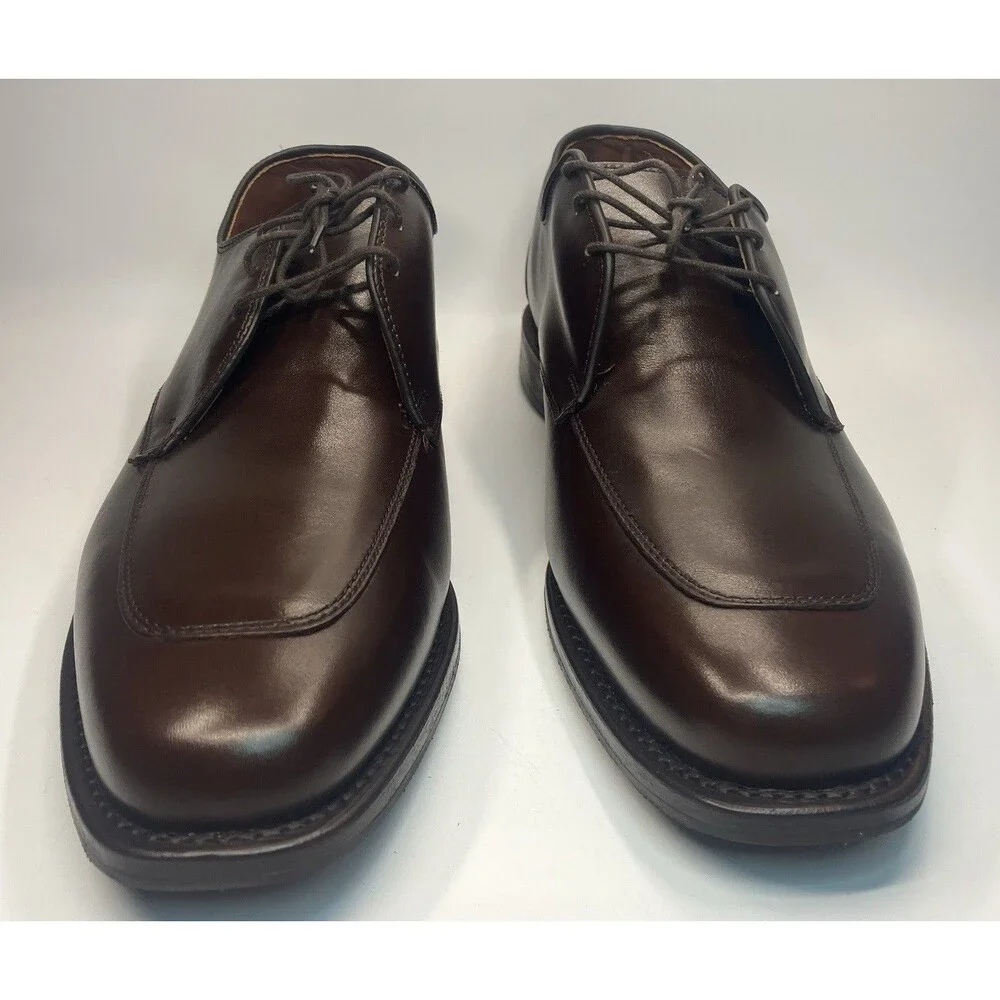 Allen Edmonds Burton Men’s Oxford Dress Shoes Brown Leather Sz 10 D EUC
